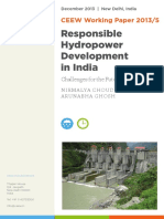 Responsible Hydropower Development in India: CEEW Working Paper 2013/5