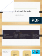 Organizational Behavior: MD Solutions