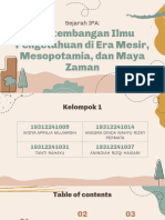 KEL 1 - Perkembangan Ilmu Pengetahuan Di Era Mesir, Mesopotamia, Dan Maya Zaman