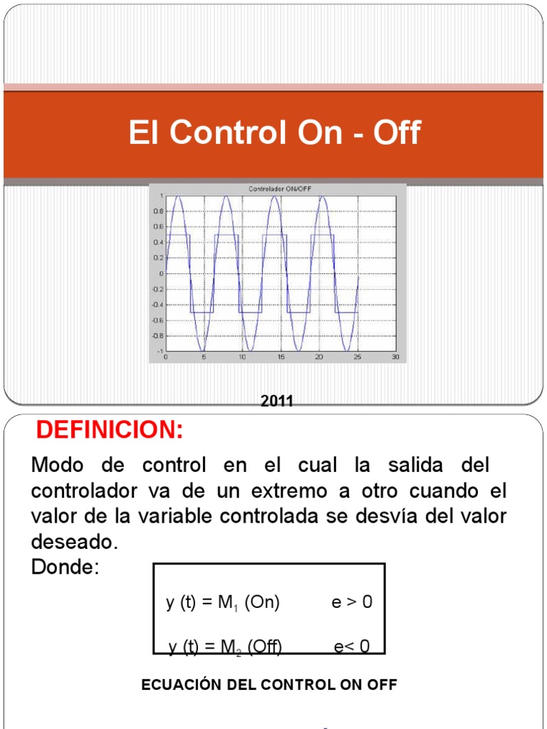 Control On-Off: Definición y Características | PDF