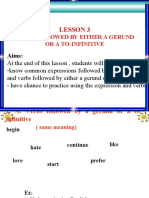 Lesson 3: Verbs Followed by Either A Gerund or A To-Infinitive