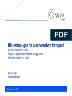 Bio-Natural-Gas For Cleaner Urban Transport