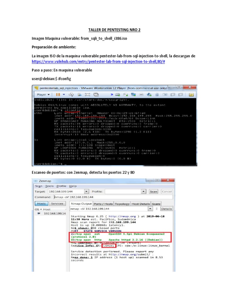 Taller de Pentesting Con SQL Injection Carga de Un Backdoor o Webshell ...