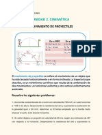 Guía de Trabajo Movimiento de Proyectiles