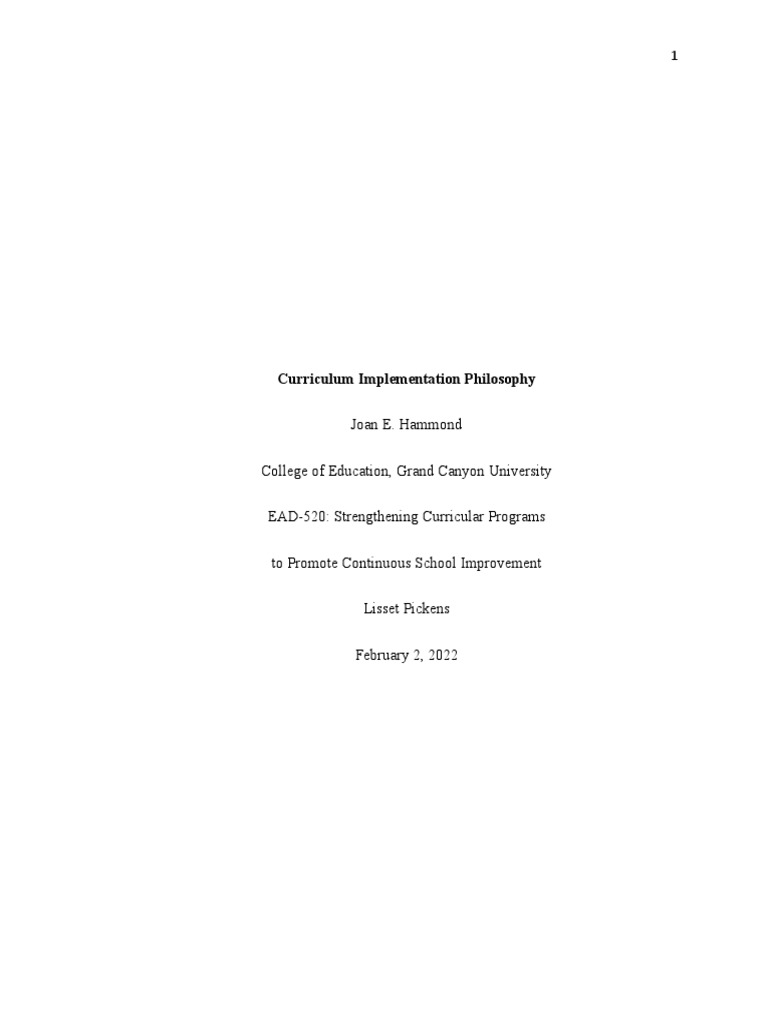 Curriculum Implementation Strategies for Schools | PDF | Curriculum ...