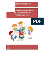 Cuaderno de Incidencias 2020