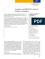 Cleidocranial Dysplasia and RUNX2-clinical Phenotype-Genotype Correlation