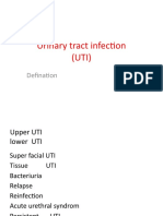 Urinary Tract Infection (UTI) : Defination