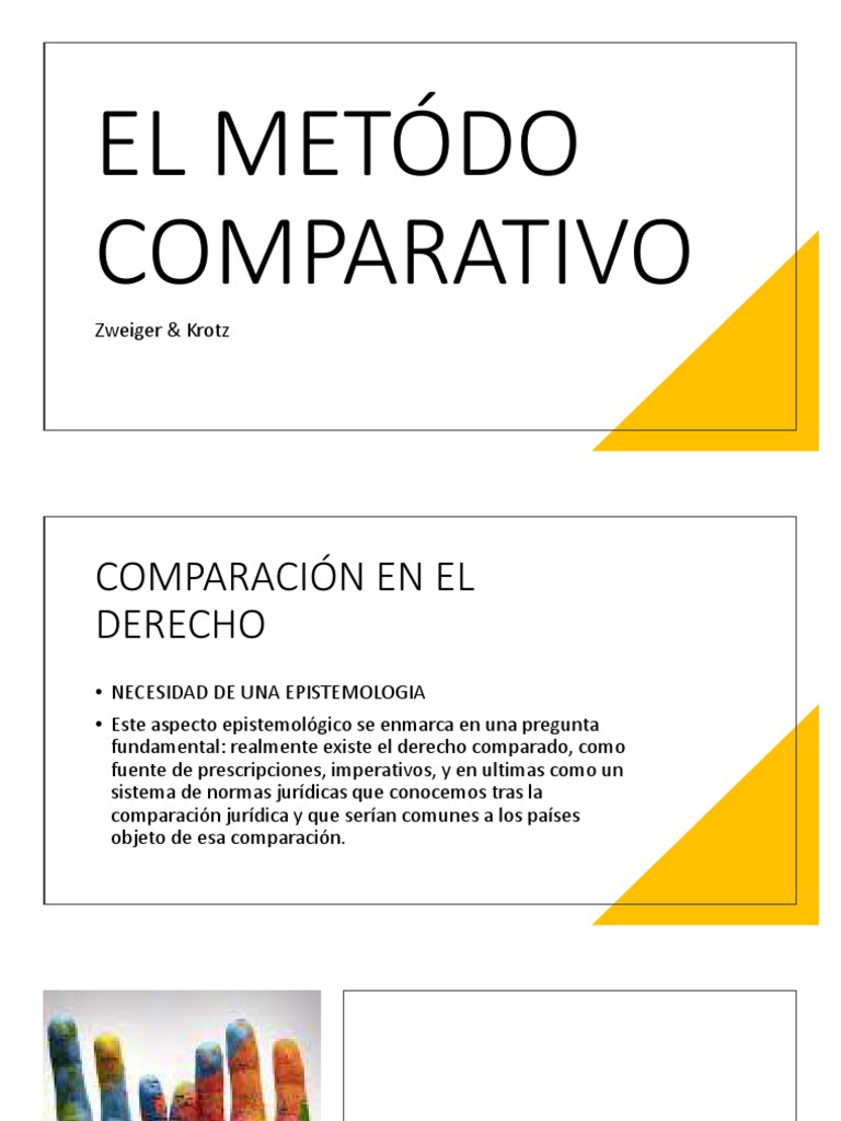 El Metodo Comparativo PDF Conocimiento Hermenéutica