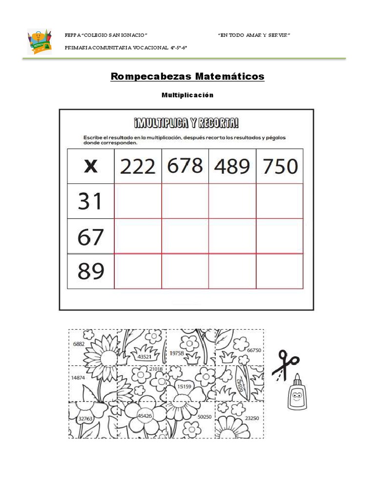 Rompecabezas Matemáticos PDF