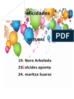 Felicidades: Octubre