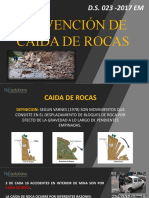 Prevención de caída de rocas en minería