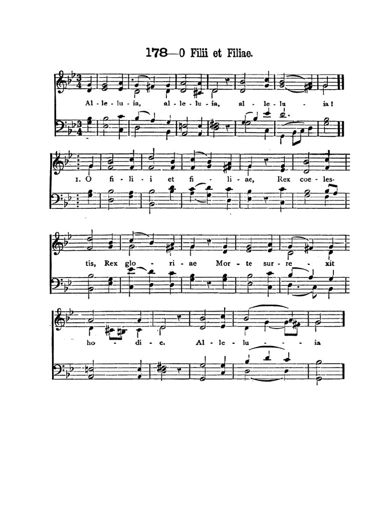 O Filii Et Filiae | PDF