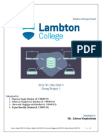 Database Design Project: 2022 W CSD 2206 5 Group Project 1