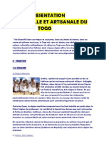 Presentation Culturelle Et Artisan Ale Du Togo