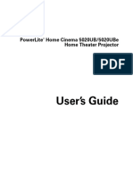 User'S Guide: Powerlite Home Cinema 5020Ub/5020Ube Home Theater Projector