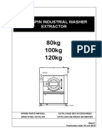 80kg 100kg 120kg: High Spin Industrial Washer Extractor