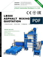 40tph LB500 Batch Mixing Asphalt Plant Quotation (Baghouse Dust Collector)