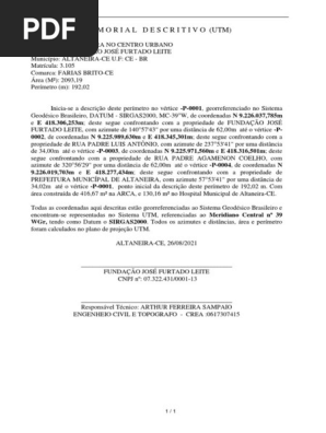 Departamento de Engenharia Santana e Altaneira Dr Arthur Protocolo Fundação José Furtado Leite (9)