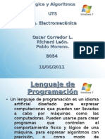 Lógica y Algoritmos LENGUAJE DE PROGRAMACION