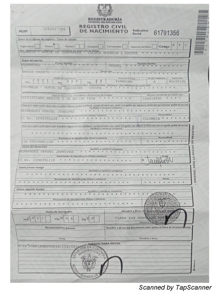 Scanned Document Using TapScanner | PDF