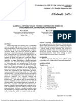 GTINDIA2012-9701: Numerical Optimization of Thermo-Compressors Based On Non-Dimensional Geometrical Parameters