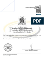 RMCL Certioficate of Incorporation