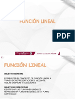 Funciones lineales: concepto, representaciones y ecuaciones en