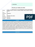 Planificacion - Unidad - MATEMÁTICA - Unidad 1