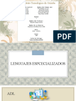 Presentación - Lenguajes Especializados - Arquitectura de Software para La Web