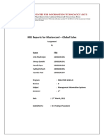 MIS Reports For Mastercard - Global Sales: Assignment by