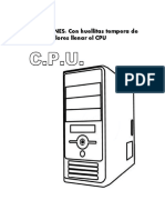 Instrucciones para colorear un CPU con tempera