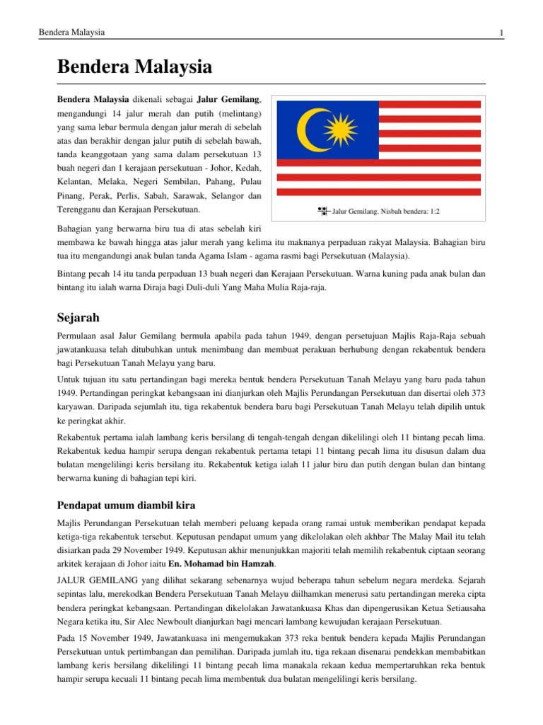 Bendera Malaysia Pdf