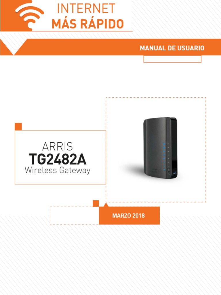 Manual de Usuario Arris Tg2482a | PDF