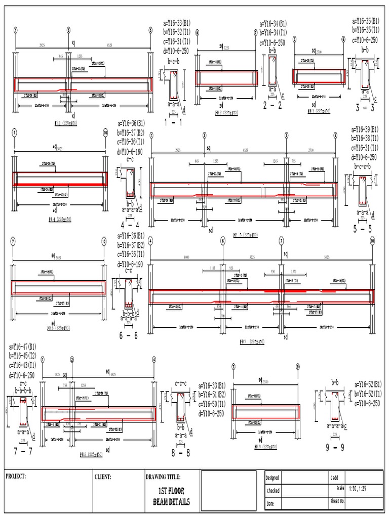 Typical Floor Beam Structural Details | PDF