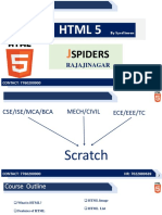 HTML 5: Spiders