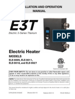 Electric Heater: Installation and Operation Manual