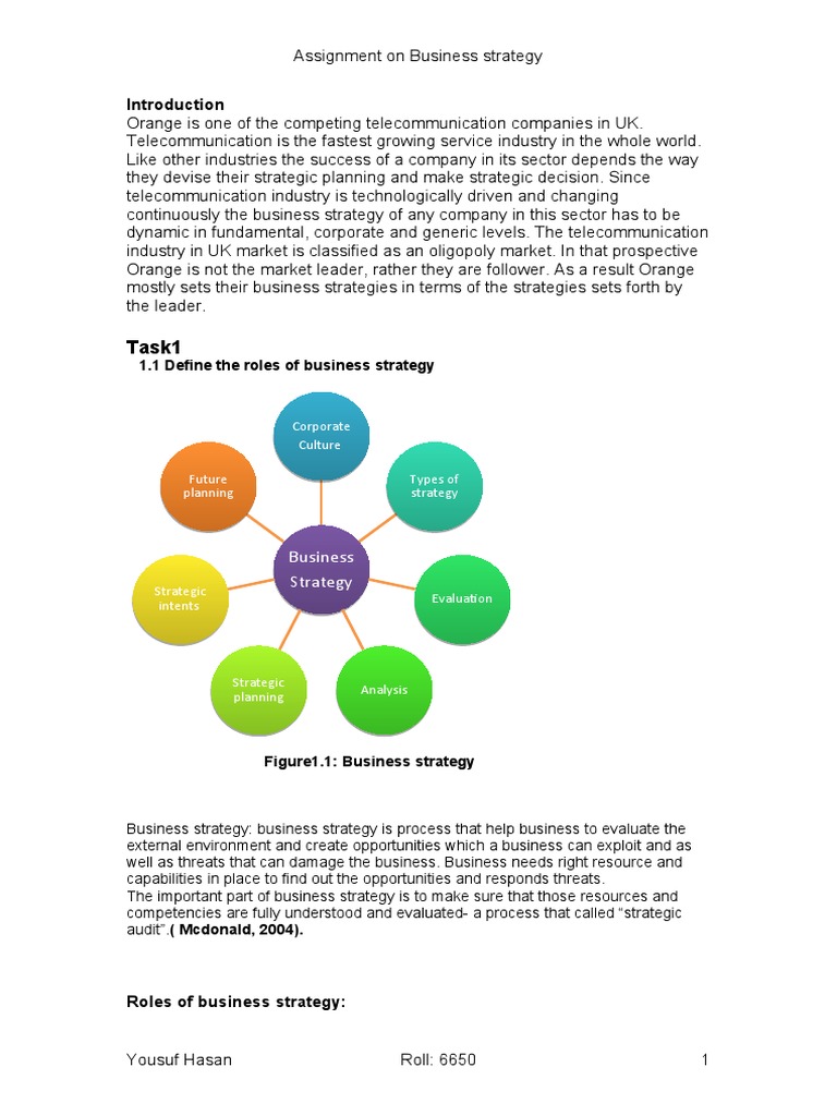Business Strategy by Yousuf | PDF | Business Economics | Strategic ...