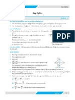 Geometrical Optics Section - 1: Progressive Minds