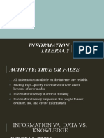 Lesson 3 Information Literacy