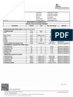 Patient CBC, Lipid Profile and Blood Sugar Test Results