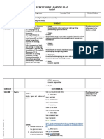 Weekly Home Learning Plan: Grade 9