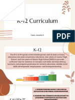 (Prelim) - Educational Reforms (The K-12 Curriculum Example)
