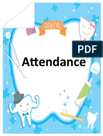 DENTAL ATTENDANCE Cover