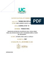 Análisis Código Penal Nuevo León 108-149