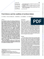Fetal Distress and The Condition of Newborn Infants: Sykes, Molloy, Johnson, C