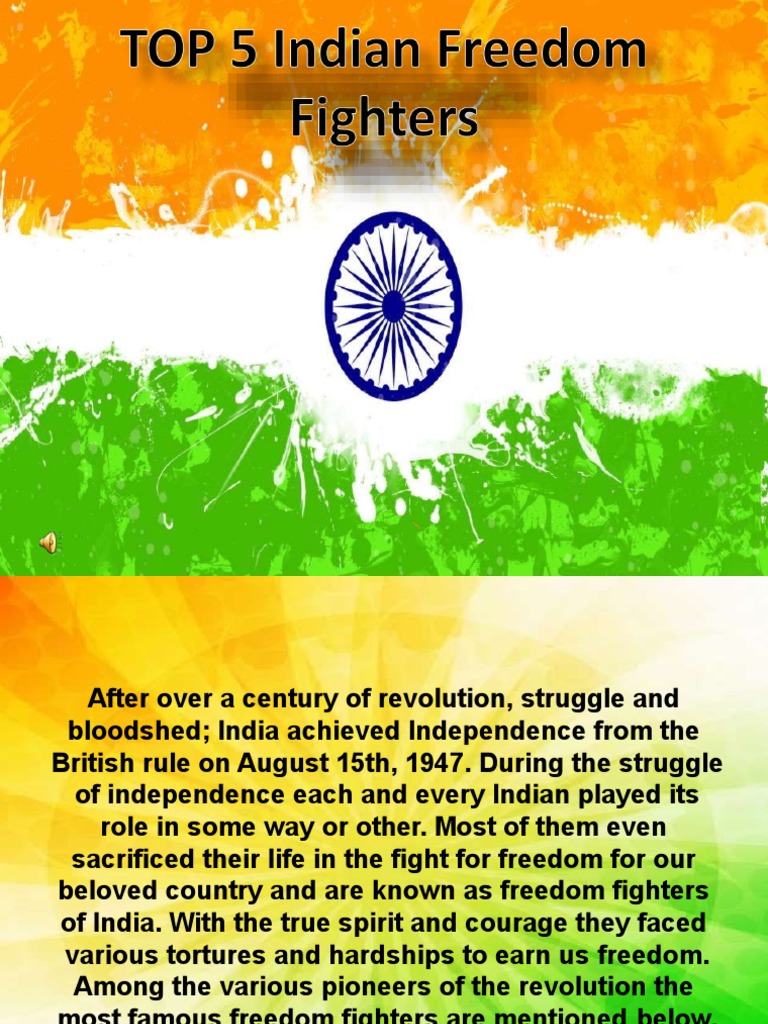 Five Iconic Indian Freedom Fighters | PDF | South Asia | Indian ...