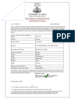 Non-Creamy Layer Certificate: Government of Kerala