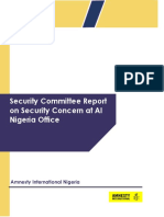 Security Committee Report
