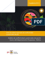 Cuaderno Nº 4 Análisis de conflictividad y potenciales de paz de Sucre y del departamento Chuquisaca - Bolivia
